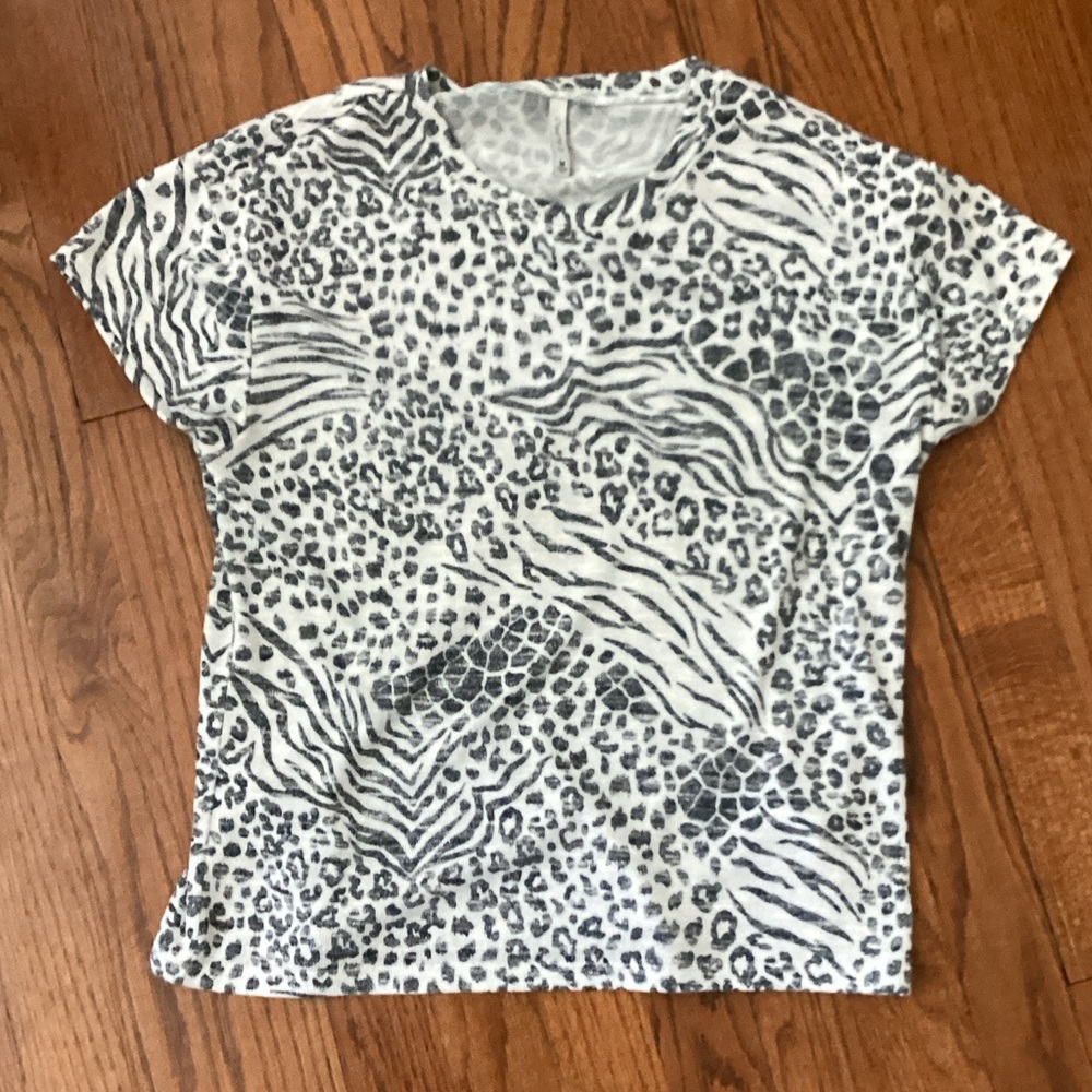 Z Supply Zebra Print Top - Black and White